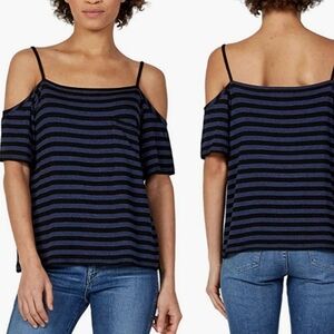 Anthropologie Bailey 44 Short Sleeve Cold Shoulder Tee/Tank Top Womens Medium